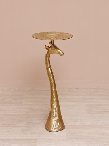 Table d'appoint dorée Giraffe