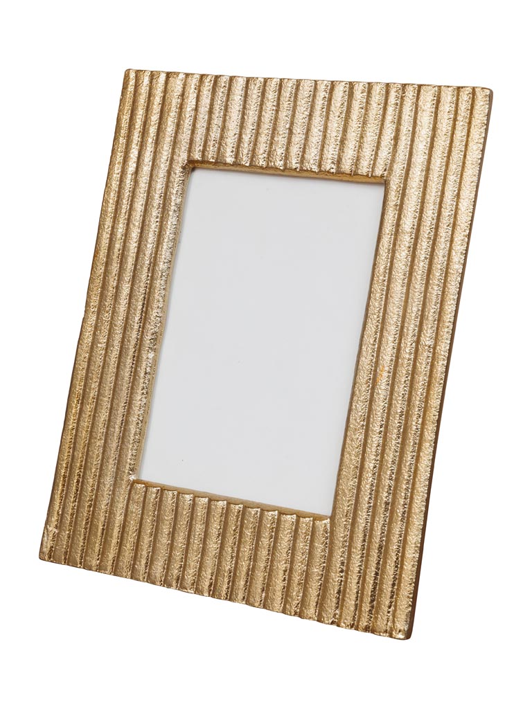 Large photo frame gold metal (10x15) - 2