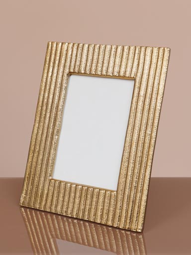 Large photo frame gold metal (10x15)