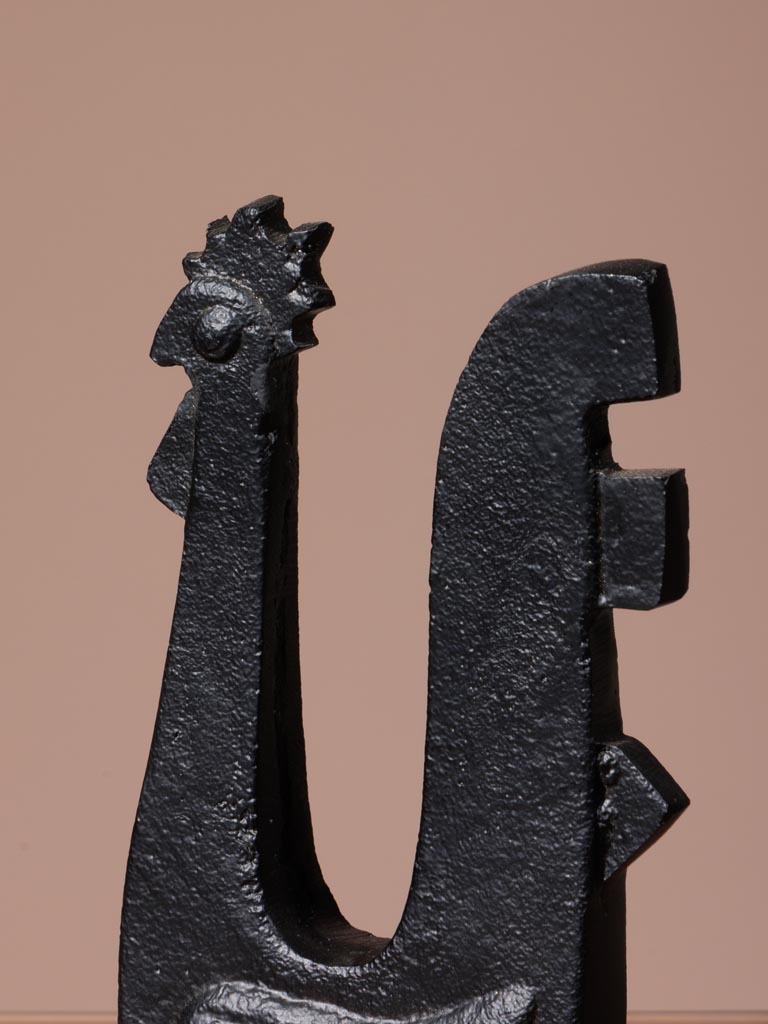 Rooster black figurine - 6