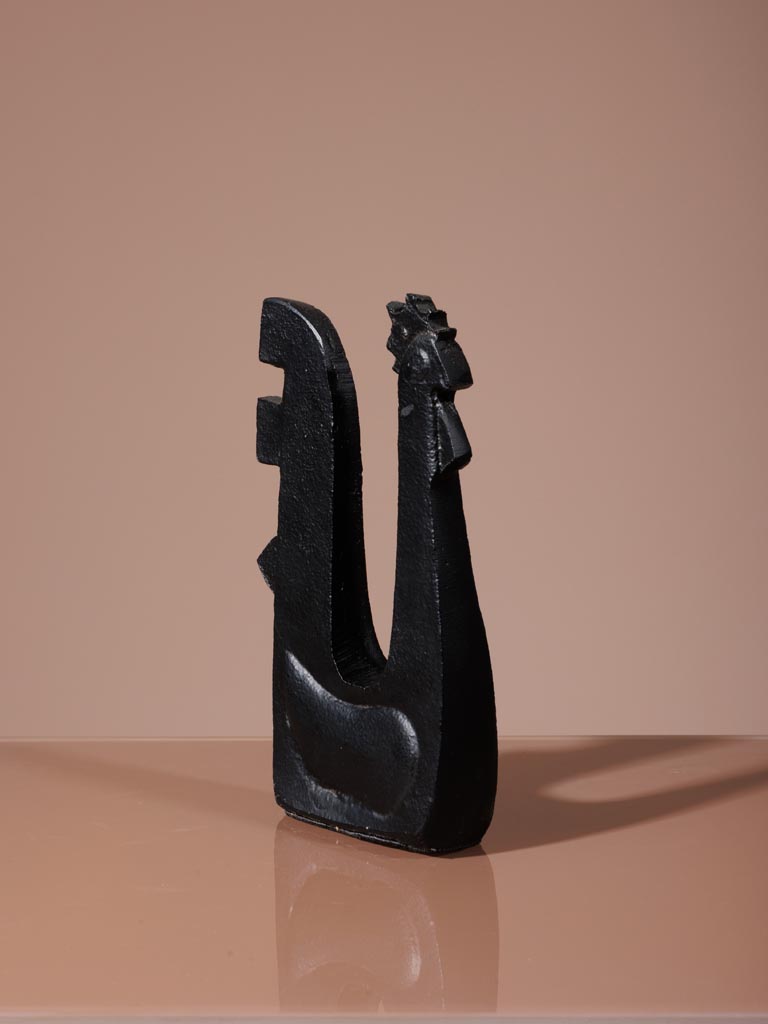 Rooster black figurine - 7