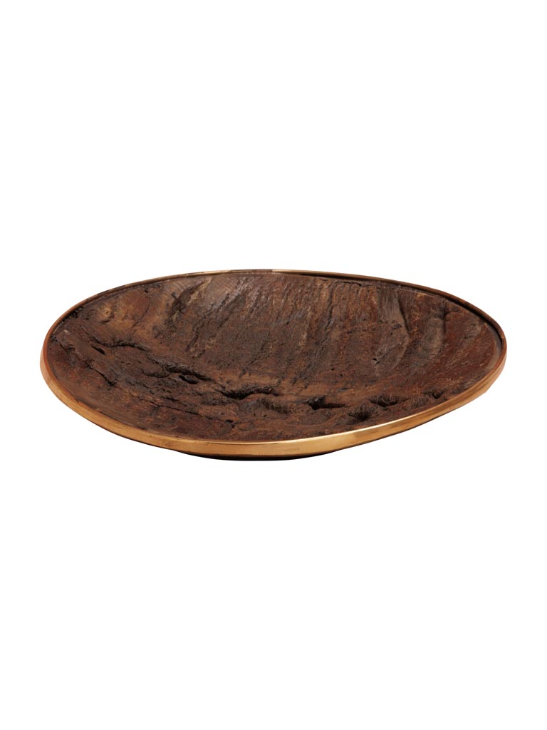 Small round dish woodprint - 2