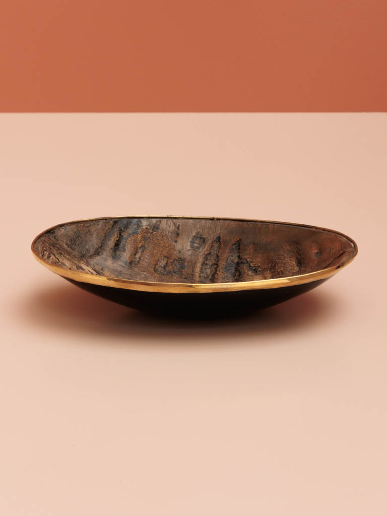 Small oval dish woodprint - 1