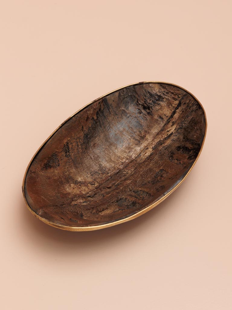 Small oval dish woodprint - 3