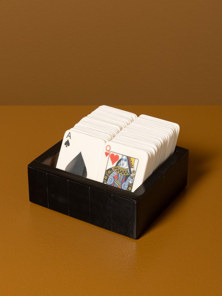 Plateau de carte à jouer en résine - 1