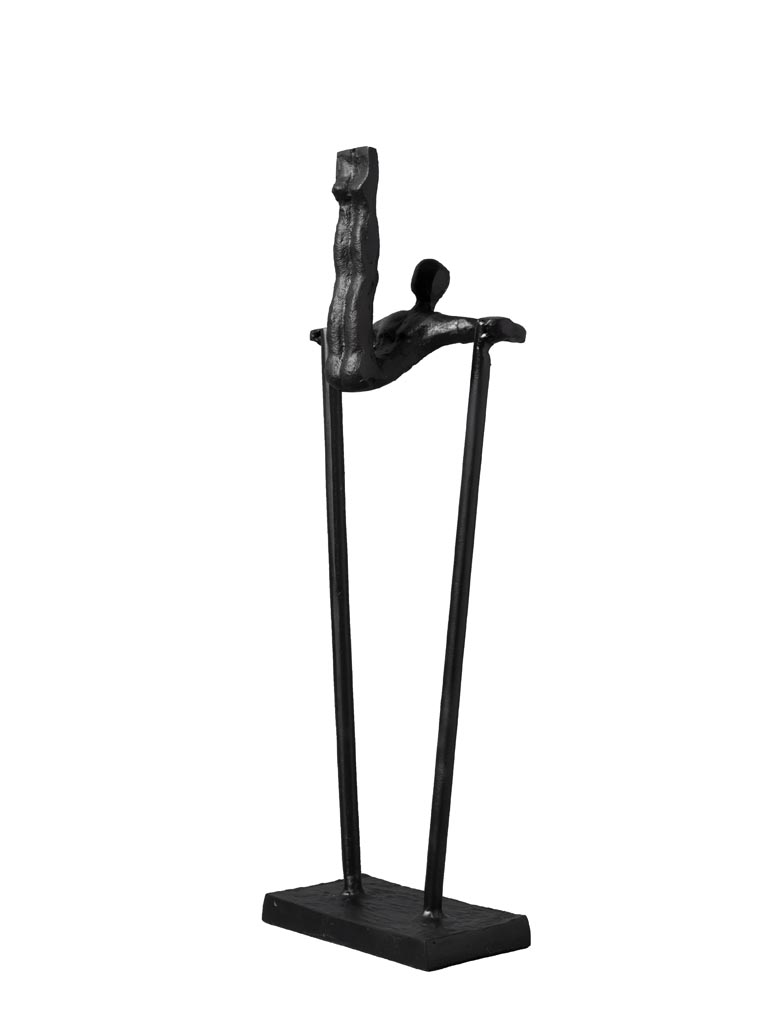 Gymnaste noir pieds en haut - 2