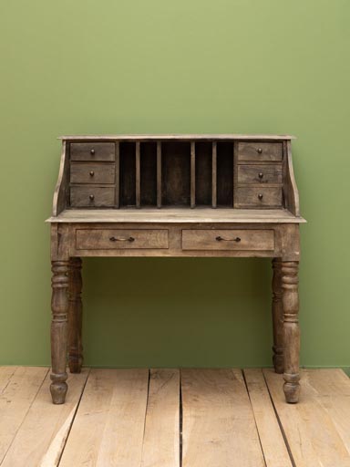 Greyish wood desk Admiral