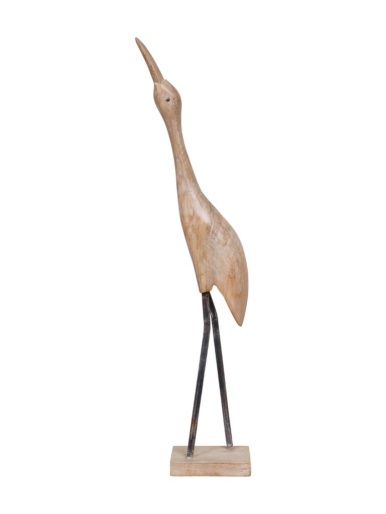 Large wooden bird on base - 2