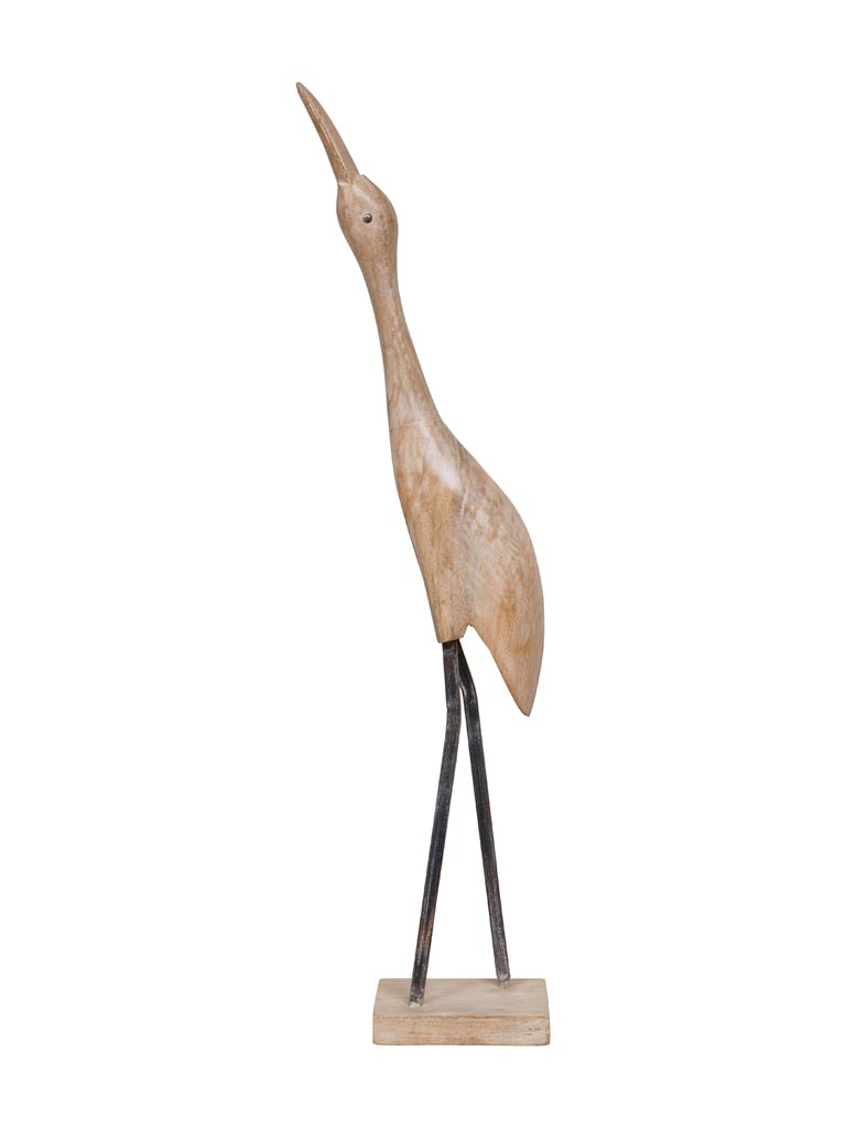 Grand oiseau en bois sur pied - 2