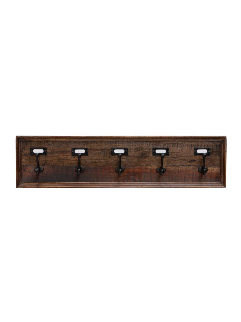 Wall coat rack 5 hooks College - 2