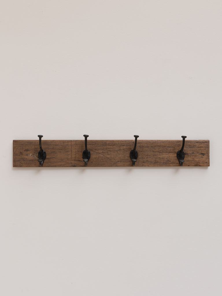 Wall coat rack 4 hooks - 1