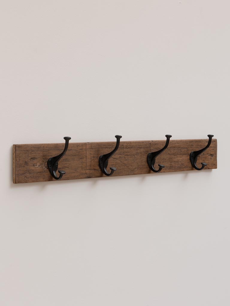 Wall coat rack 4 hooks - 3