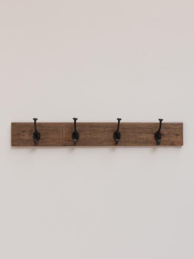 Wall coat rack 4 hooks