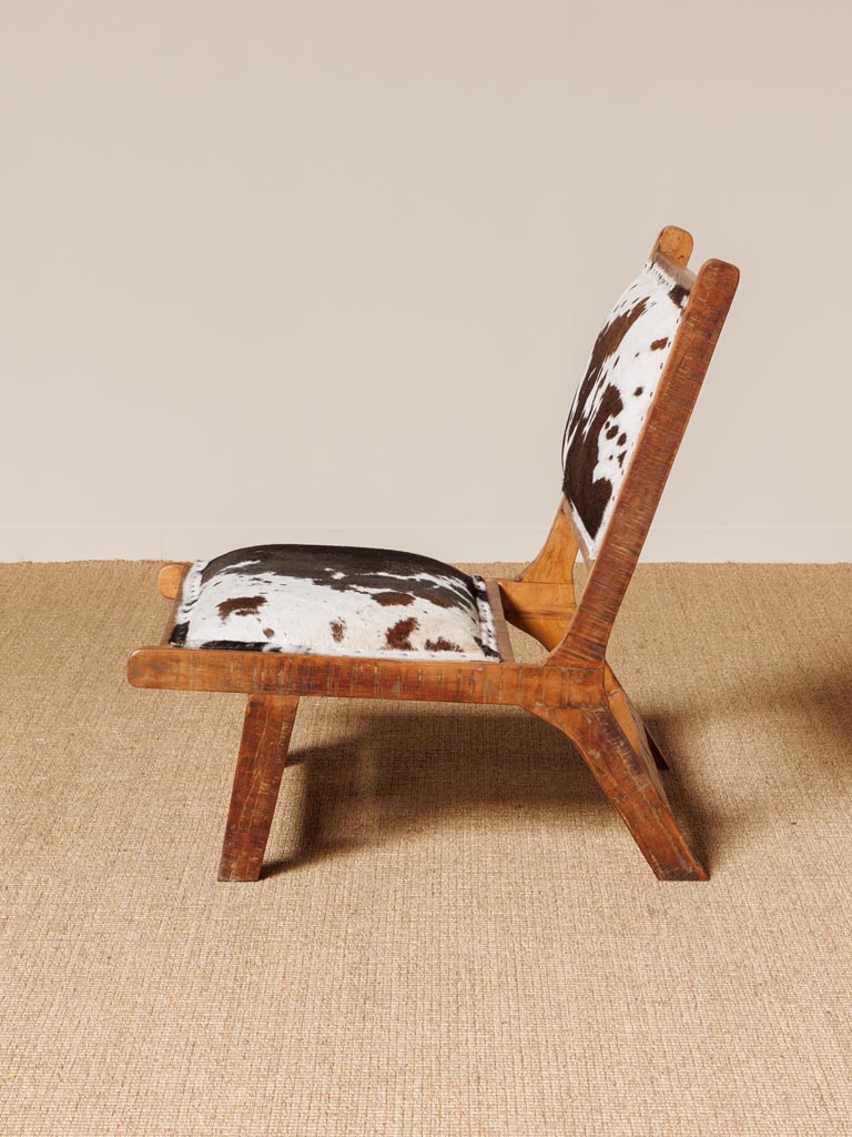 Fauteuil Cheyenne vache foncée - 8