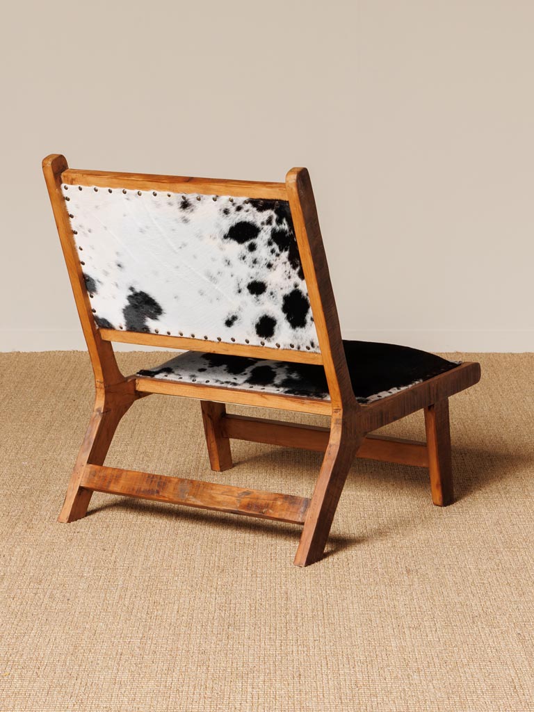 Fauteuil Cheyenne vache foncée - 9
