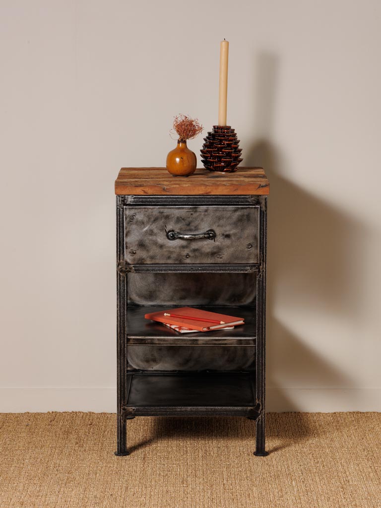 Bedside table 1 drawer Oregon - 3