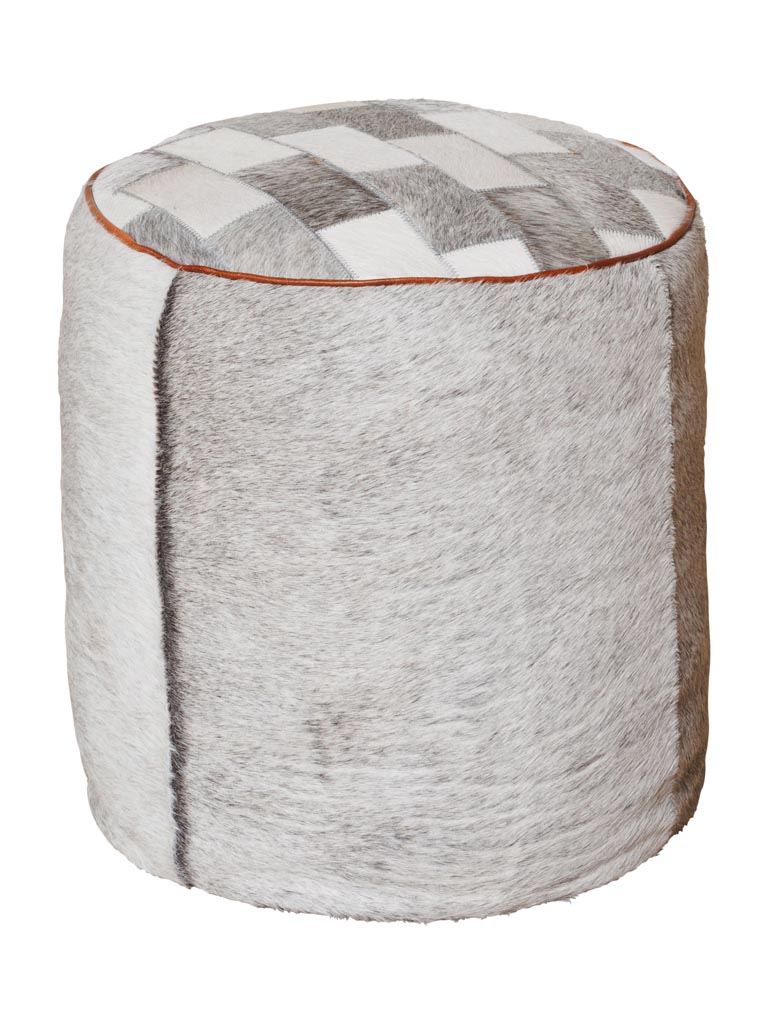 Patchwork footstool Aubrac - 2