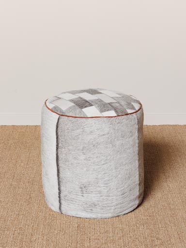 Patchwork footstool Aubrac