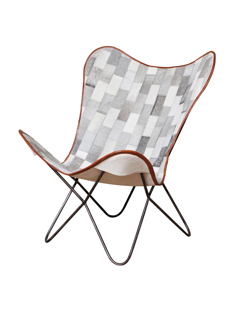 Fauteuil papillon patchwork Aubrac - 3