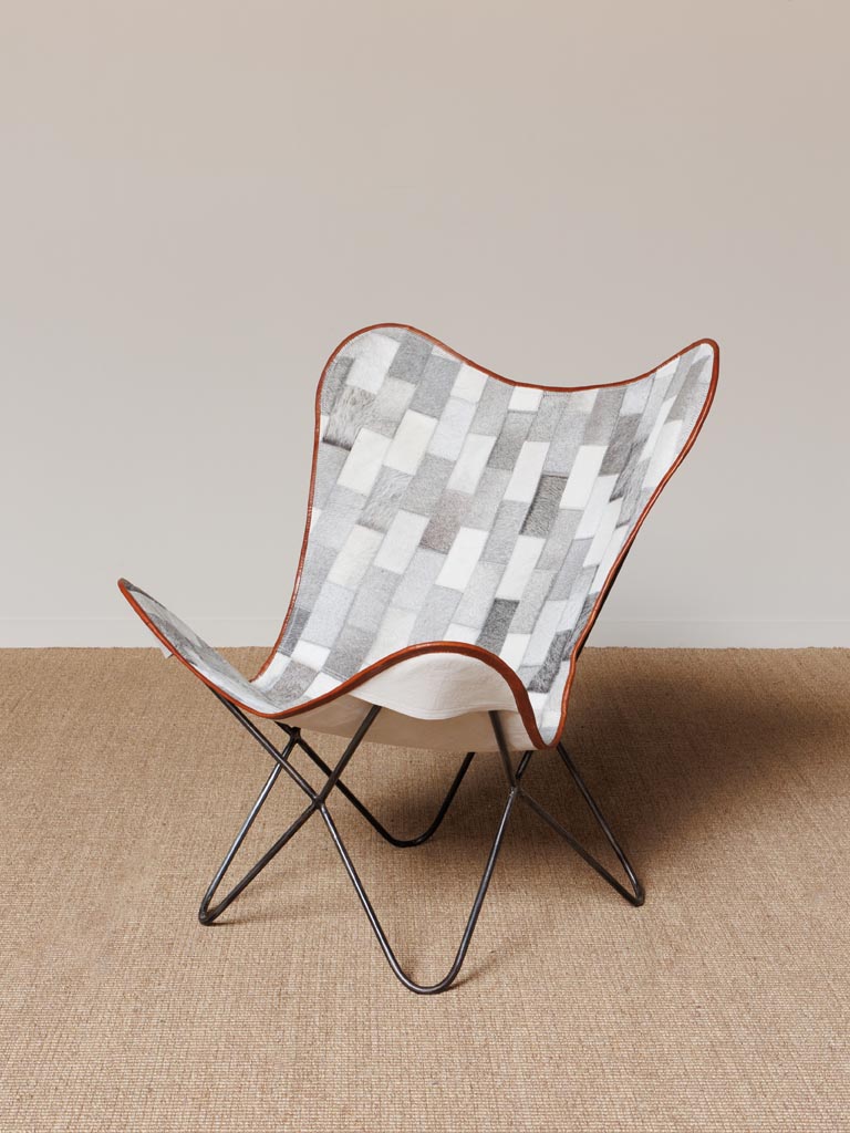 Fauteuil papillon patchwork Aubrac - 1