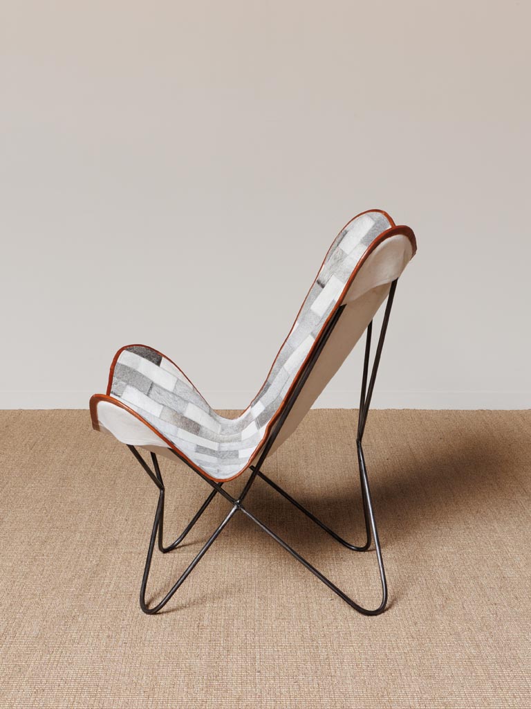 Fauteuil papillon patchwork Aubrac - 6