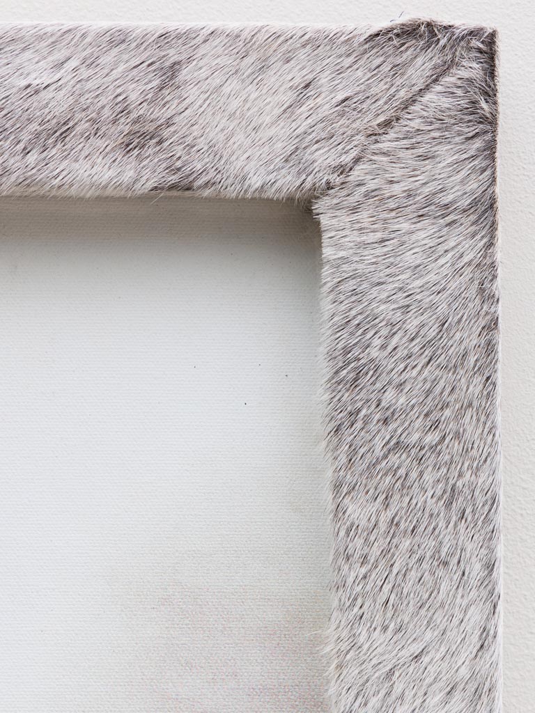 Extra large grey cowhide photo frame - 4