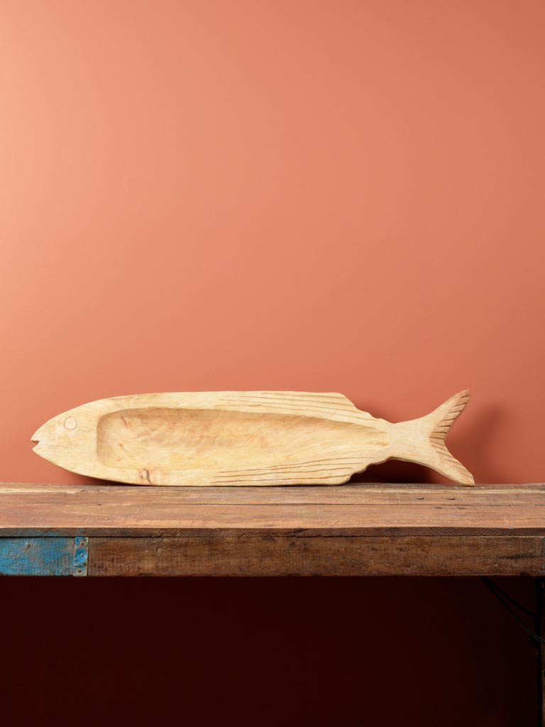 Large wooden fish tray - 3