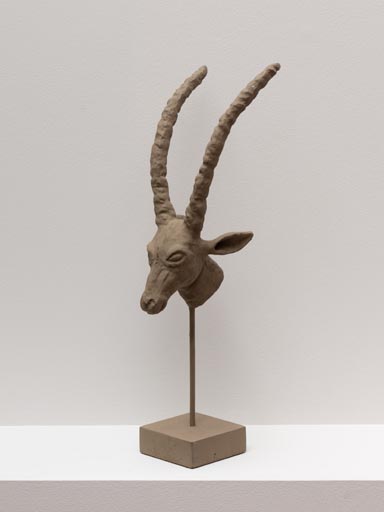 Gazelle head black patina