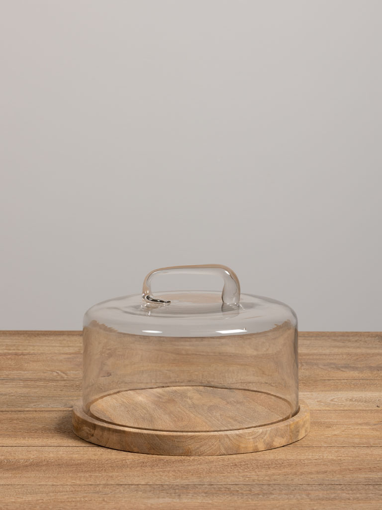 Round tray with glass cover Artisan - 1