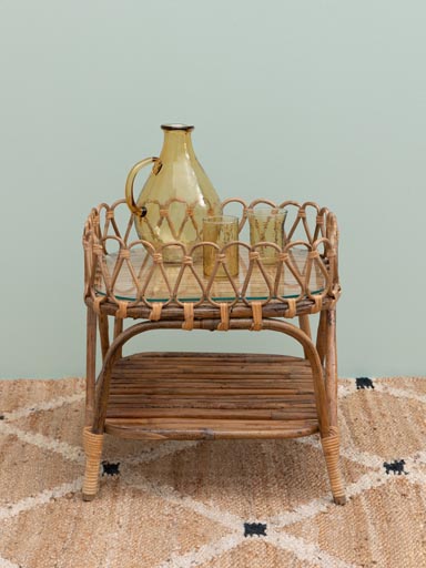 Side table with glass top Harmonie