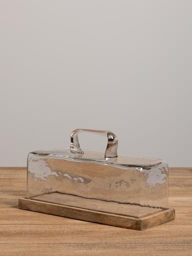 Cake tray with glass cover Artisan