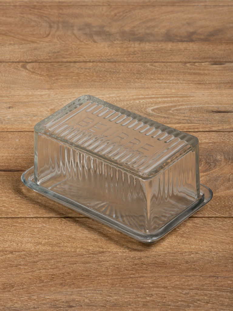 Glass butter dish Beurre - 1