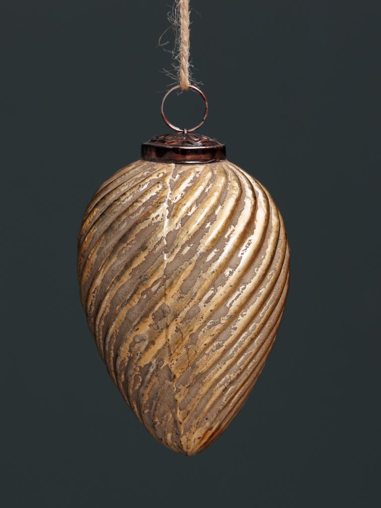 S/2 golden Xmas ball Spiral - 4