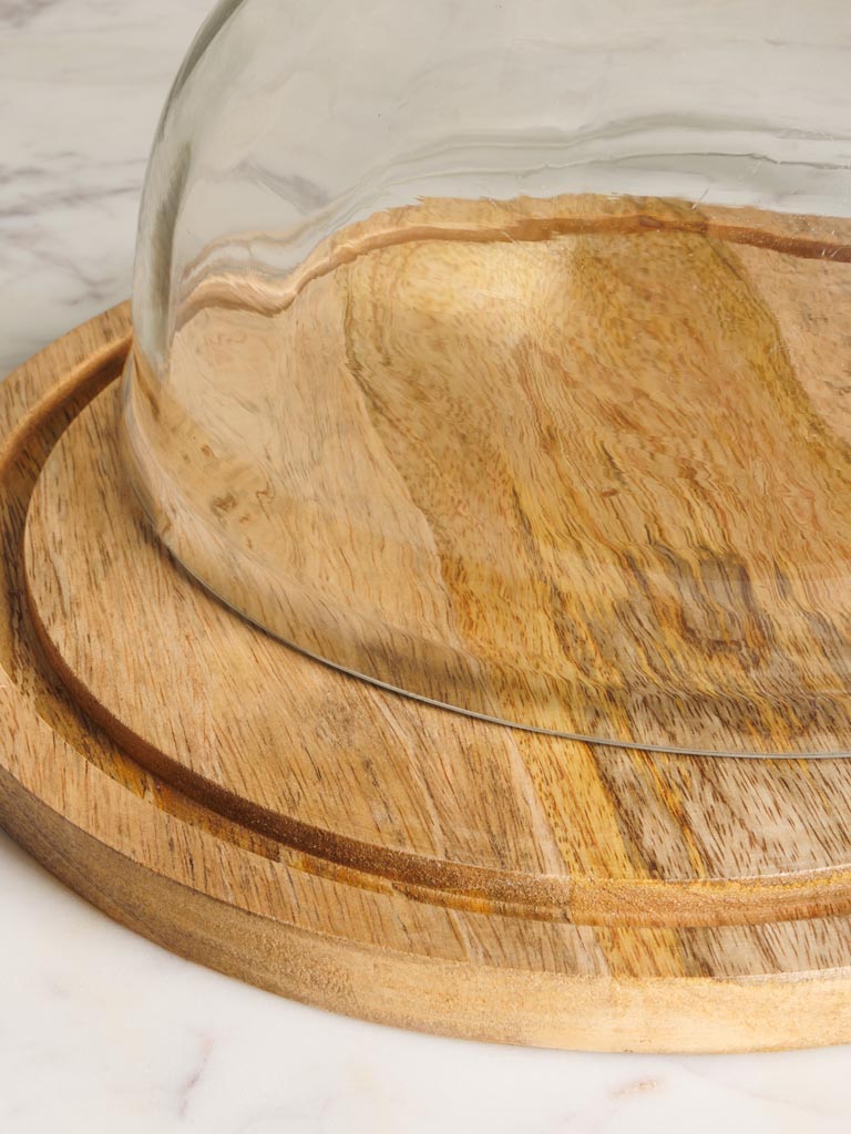 Round tray with glass cover Soledad - 3