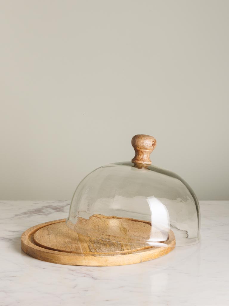 Round tray with glass cover Soledad - 4
