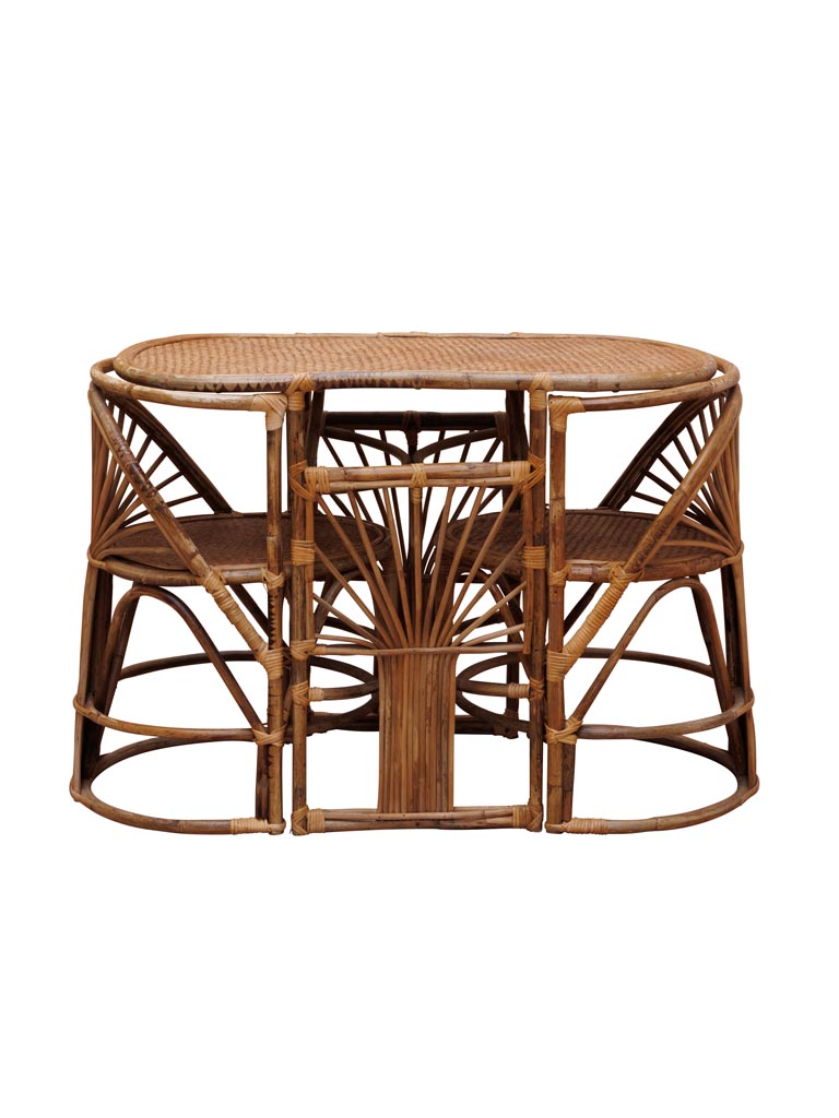 S/3 table ovale & 2 chaises Trinidad - 4