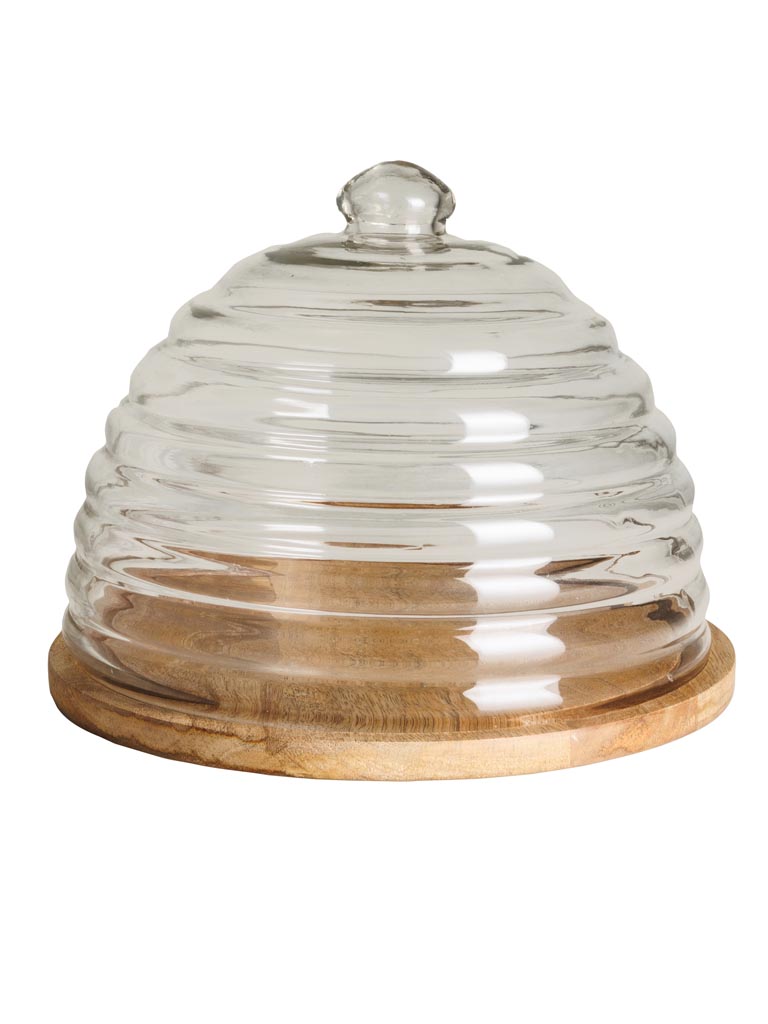 Large dish & cover Bee - 2
