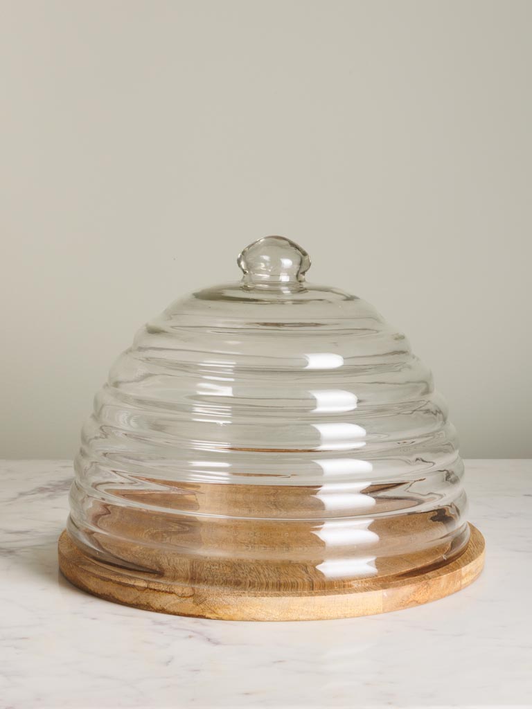 Large dish & cover Bee - 1