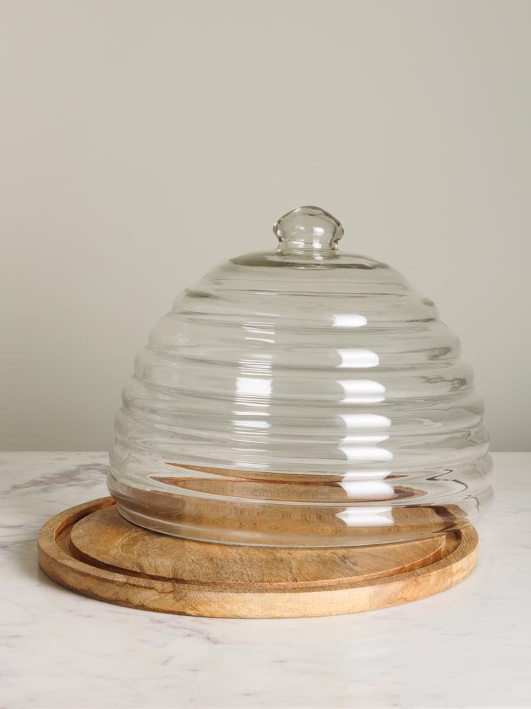 Large dish & cover Bee - 3