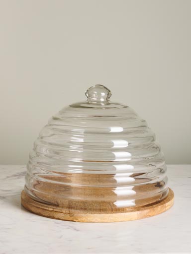Large dish & cover Bee