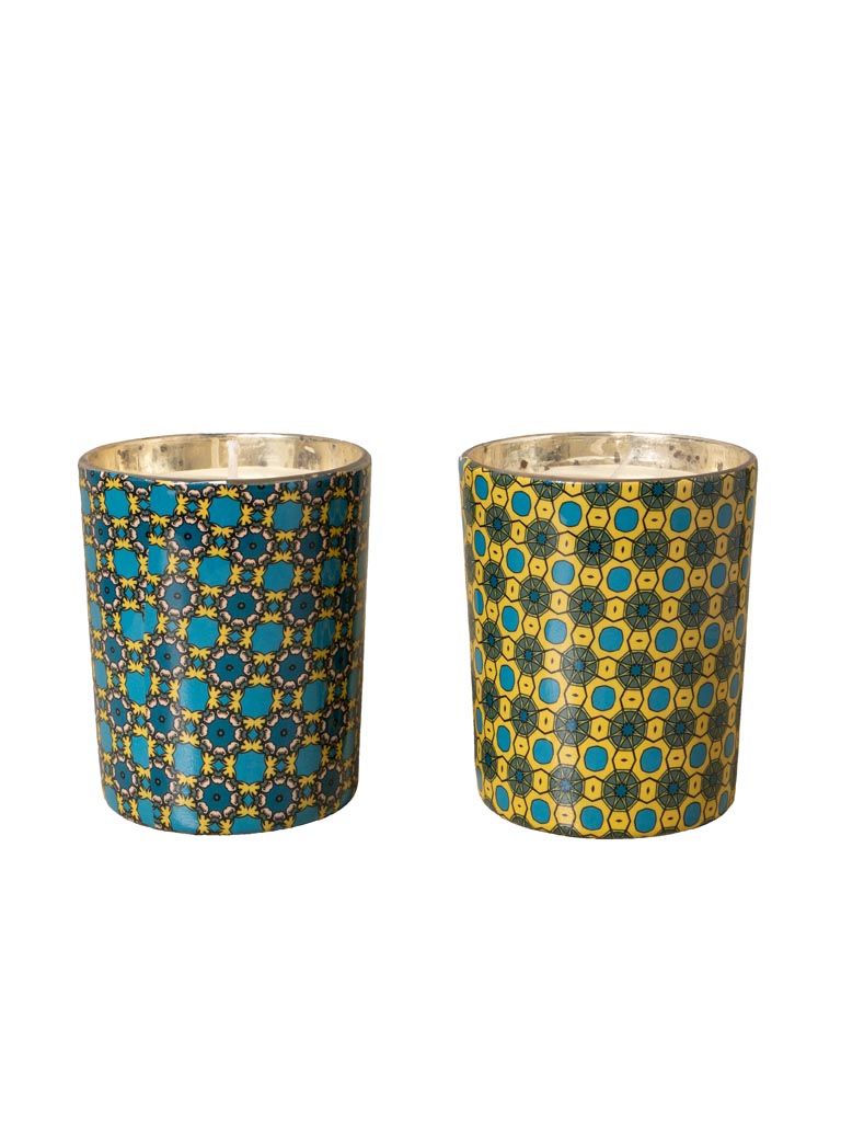 S/2 bougies bleues et ocre Mirano - 2