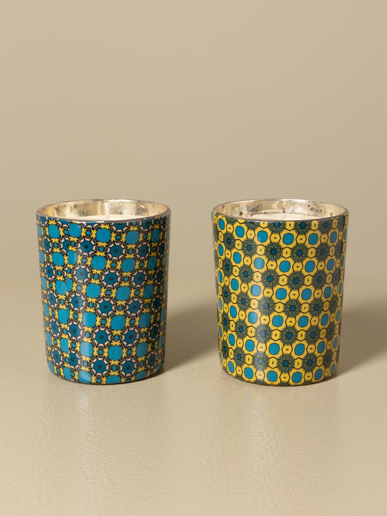 S/2 bougies bleues et ocre Mirano - 3