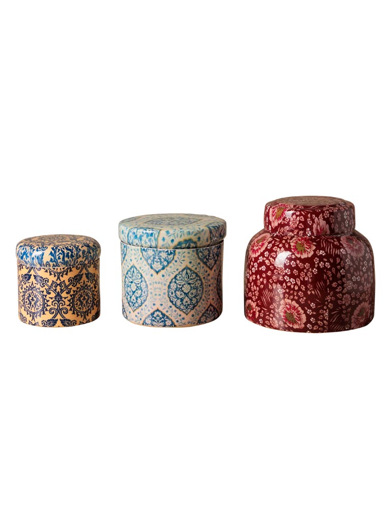 S/3 candles jars Pashmina - 4