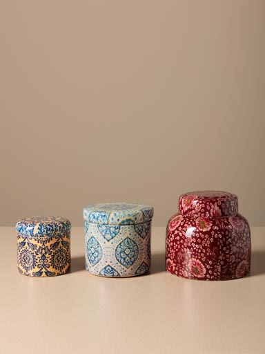 S/3 candles jars Pashmina