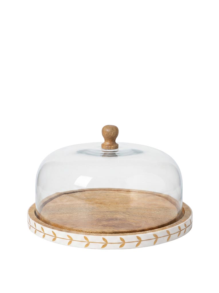 Grand plateau fleuri et cloche Bocage - 2