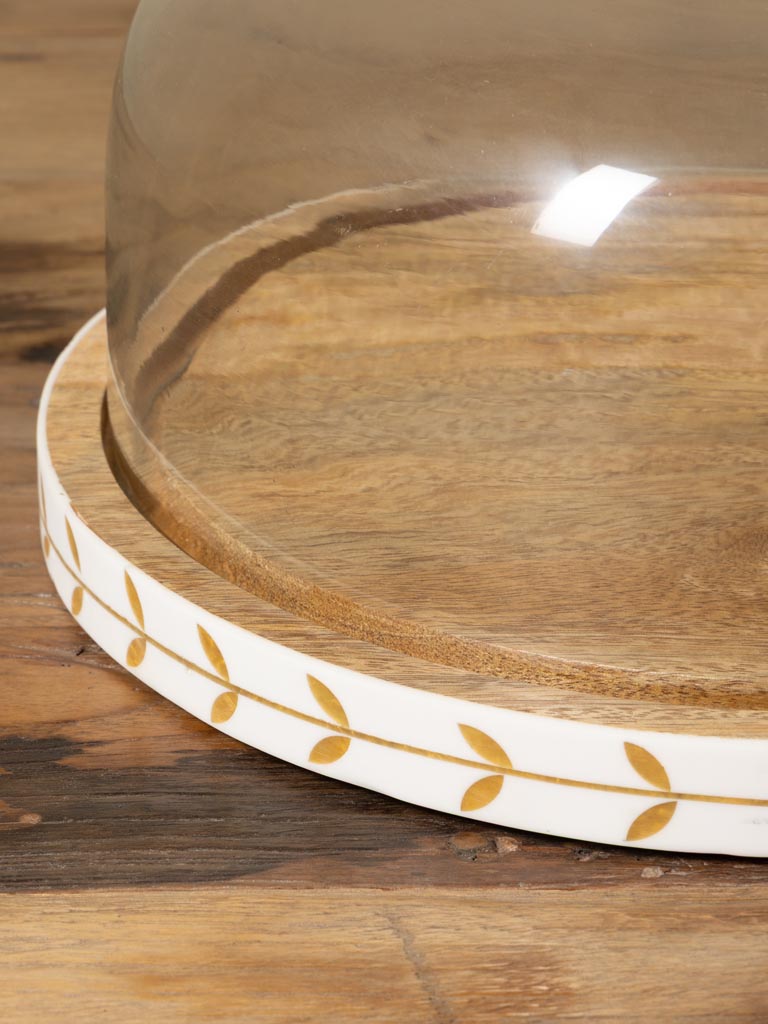 Grand plateau fleuri et cloche Bocage - 4