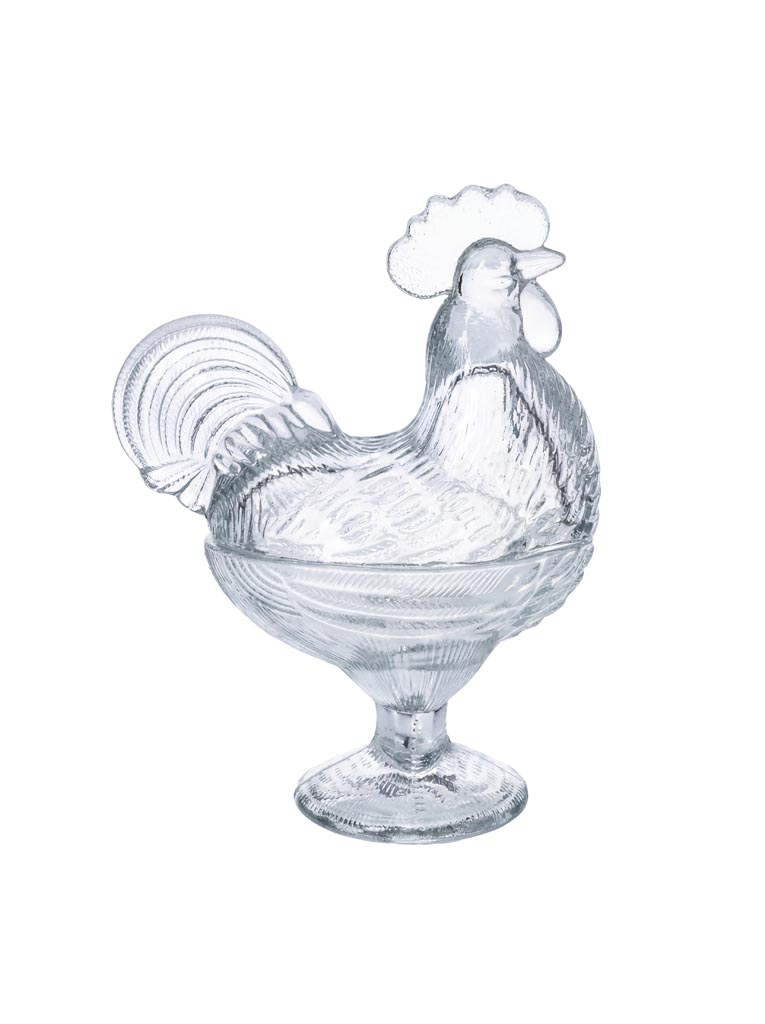 Bocal en verre coq - 2
