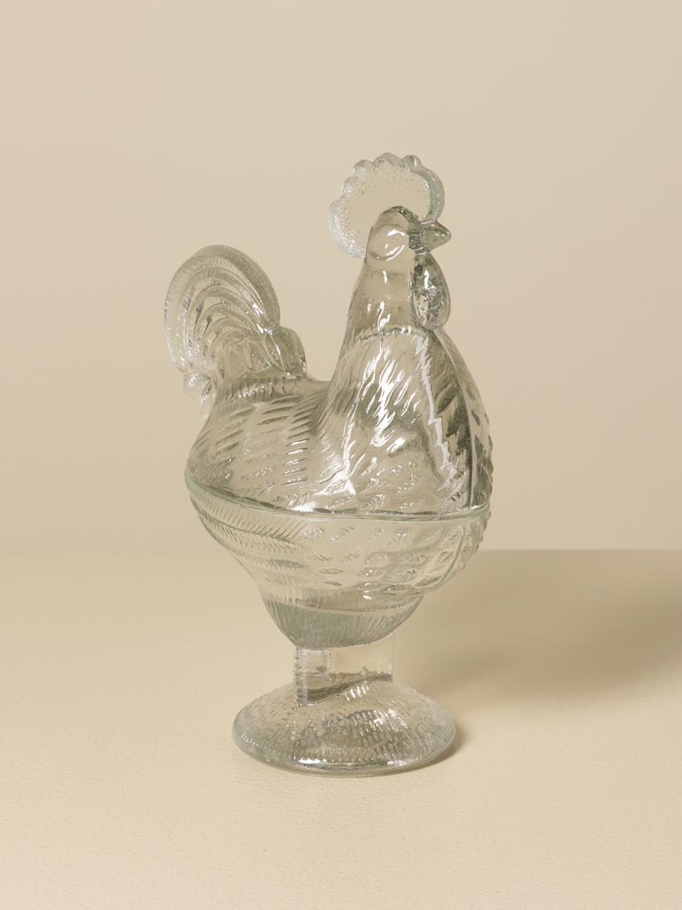 Bocal en verre coq - 5