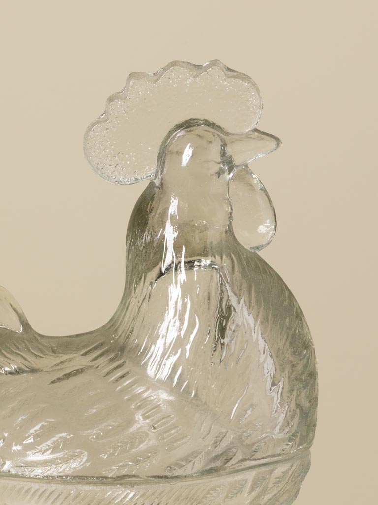 Bocal en verre coq - 4