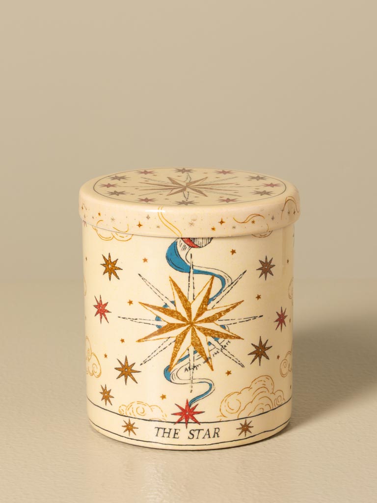 Bougie métal beige The Star - 3